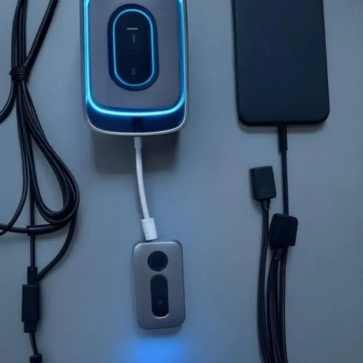 High-tech kiegészítők elrendezése